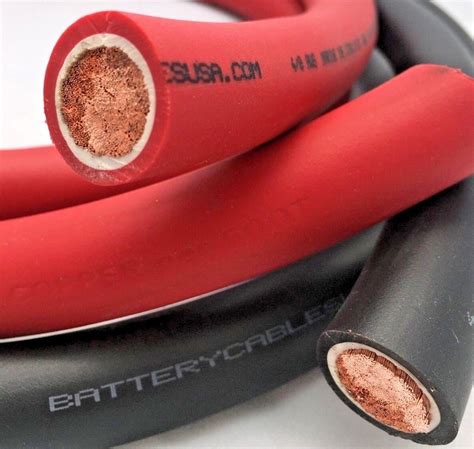 Extreme Battery Cable Flexible Pure Copper 40 Gauge 0000 Awg Size By