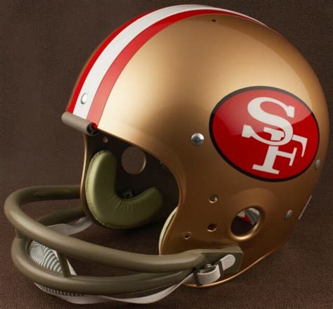 San Francisco 49ers 1964 1979 Nfl Authentic Throwback Football Helmet