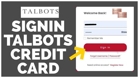 Talbots Credit Card Login How To Signin Talbots Credit Card Online