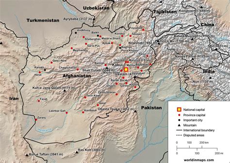 Afghanistan Pakistan Map