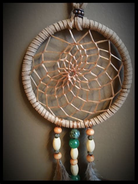 3 Dream Catcher Jadeafrican Turquoisenatural Woodbronze Beads 30