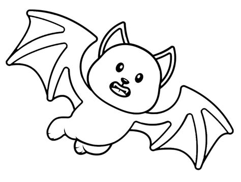 Very Cute Bat Coloring Page Download Print Or Color Online For Free