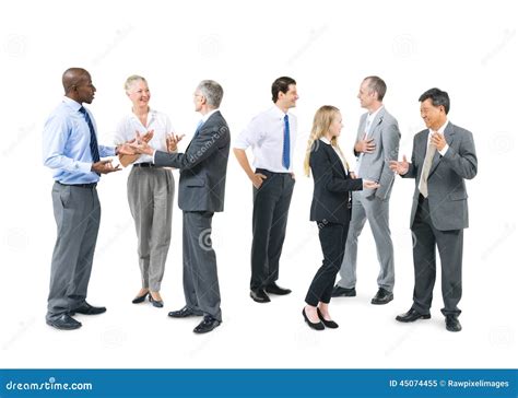 Group Of Business People Talking Stock Image Image Of Business