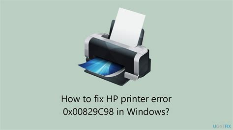 How To Fix Hp Printer Error X C In Windows