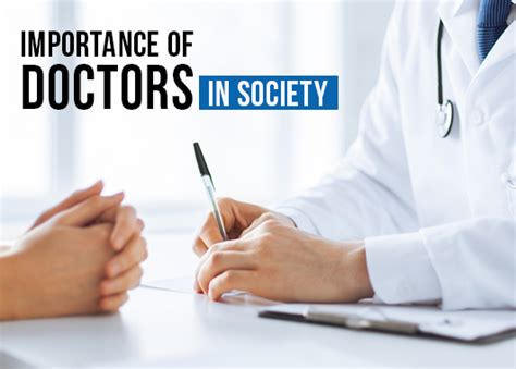 Importance Of Doctors In Society