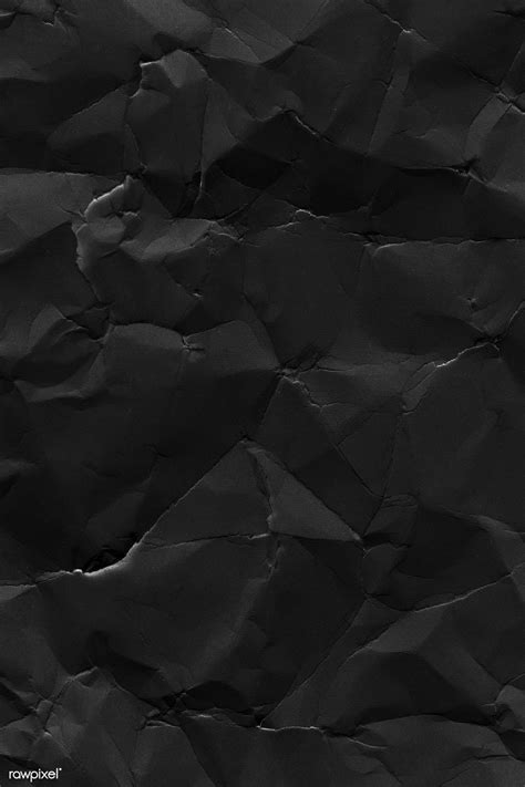 Download Premium Image Of Crumpled Black Paper Textured Background By