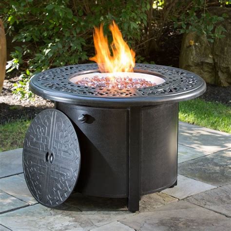 Alfresco Home Kinsale 36 Round Gas Fire Pit With Burner Kit Homesquare