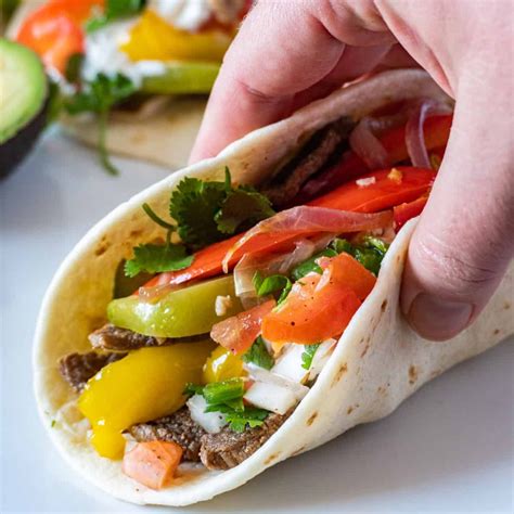 Easy Beef Fajita Tacos Flavorful Easy To Make And Perfect For Dinner