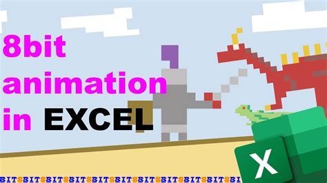 8bit Animation Created In Excel Youtube
