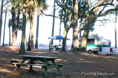Hunting Island State Park Campsite Map Printable Map