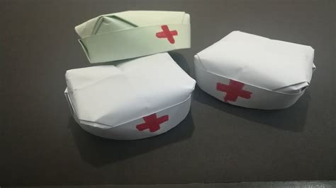 طريقة صنع قبعة ممرضة بالورق سهلة How To Make An Easy Nurse Hat Cap