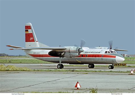 Interflug Antonov An 24 Dm Sbg Berlin Spotterde