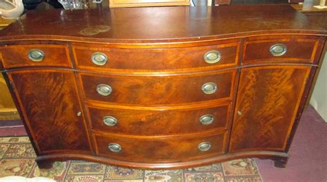 Uhuru Furniture And Collectibles Sold Antique Mahogany Buffet By Fancher