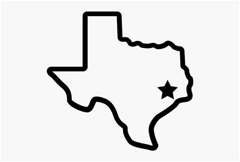 Texas With Houston Star Clip Art Library