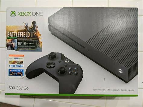 Microsoft Xbox One S Battlefield 1 Storm Grey Special Version Bundle