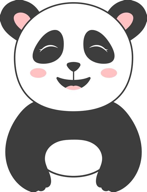 Panda Bear Clipart Design Illustration 9391683 Png