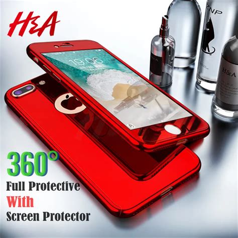 Handa 360 Degree Plating Mirror Phone Case For Iphone 7 8 6 6s Plus Full
