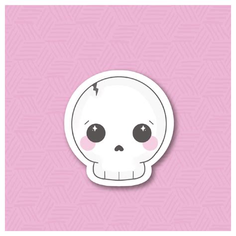 Chibi Skull Digital Sticker File Sweetleigh