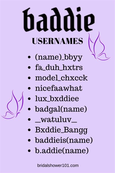 Cool Usernames List For Girls