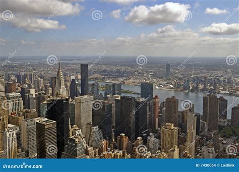 Skyscrapers Top View On New York Stock Photo Image Of Cityscape