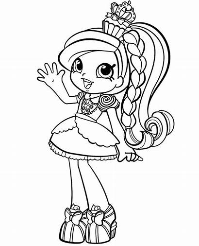 Coloring Shopkins Pages Shoppies Printable Shoppie Topcoloringpages