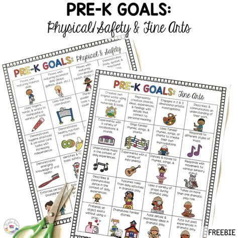 Free Printable Pre K Goals For Preschool Parents And Teachers