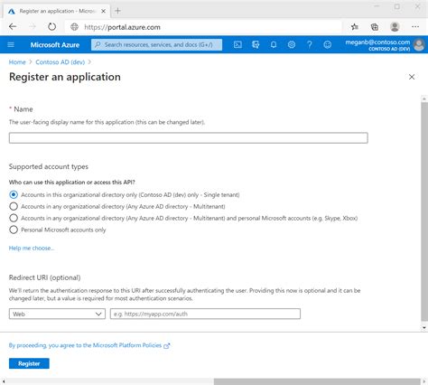 Quickstart Register An App In The Microsoft Identity Platform