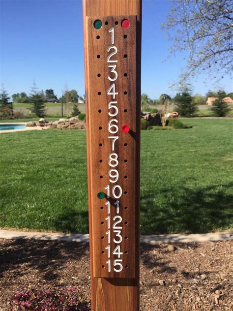 Bocce Scoreboard Etsy Diy Backyard Bocce Court Bocce