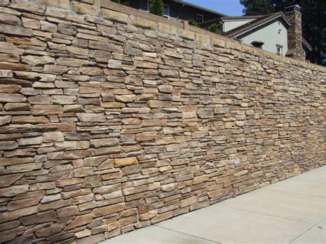 High Stacked Stone Wall