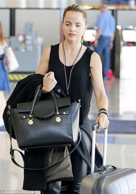Mena Suvari Shows Off Her Natural Beauty As She Departs From Lax Airpo