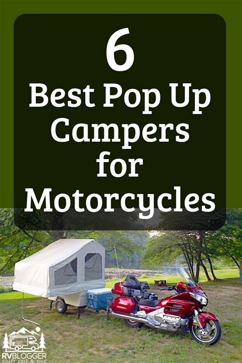 A Road Trip On A Motorcycle While Towing A Pop Up Camper Tent Trailer