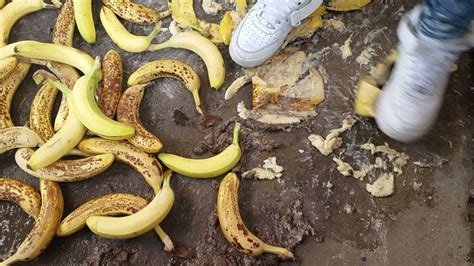 Crushing Bananas With White High Top Af1s Youtube