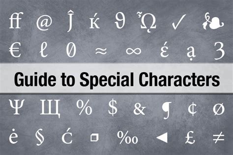 The Complete Guide to Special Characters | Design Shack