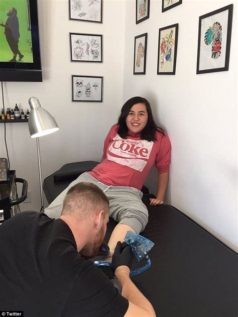 Teen Lets Bff Pick First Tattoo He Picks Instagram Handle Daily Mail