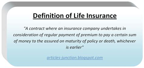 It's important to have your facts together before determining the company and the policy. Articles Junction: Types of Life Insurance Policies Life ...