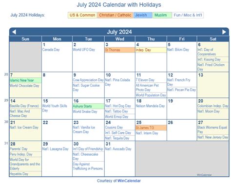 Print Friendly July 2024 Us Calendar For Printing