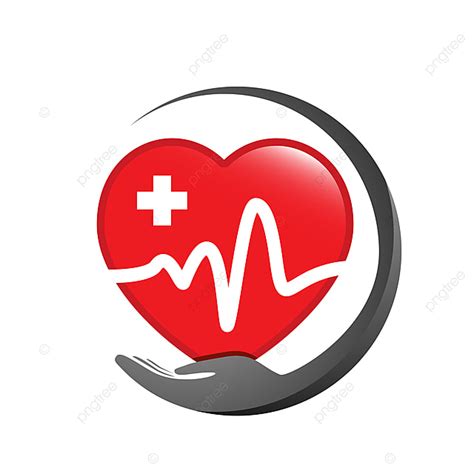 Medical Pharmacy Heart Healthcare Logo Vector Graphic Design Template