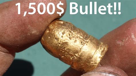 Making And Shooting A Solid K Gold Bullet Youtube