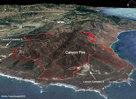 Canyon Fire On Vandenberg Air Force Base Slows New Fire Burns 200