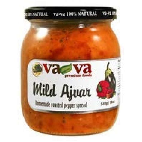 Ajvar Mild Roasted Pepper Spread Homemade Style Vava 540g 19oz • Buy Online At Serdika Foods