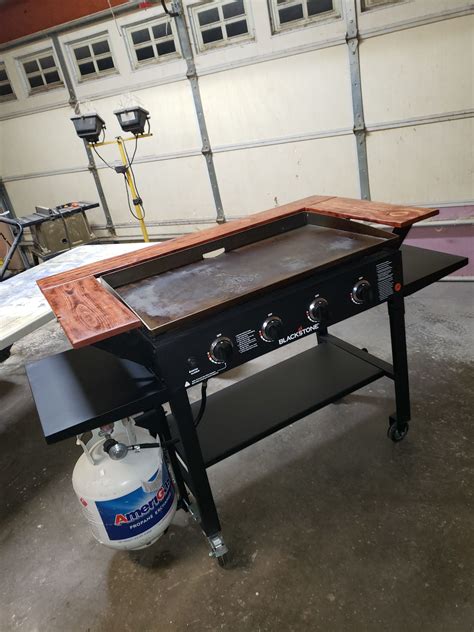 My wife, rennie and i love it. Surround shelf for Blackstone griddle. | Griddle recipes ...
