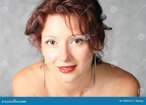 Cute Brunette Face Stock Image Image Of Model Adult 15835141