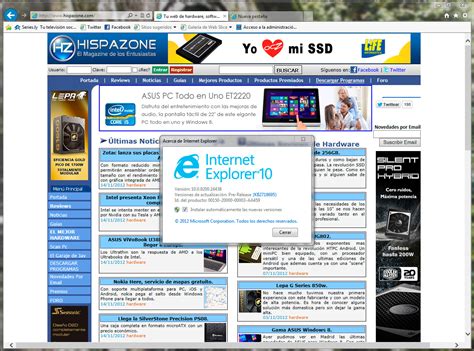 Sigue el enlace que corresponda según tu versión no hay una versión propia para windows 8. Descargar Internet Explorer 10 Gratis | Rocky Bytes