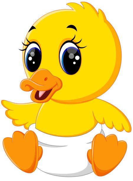 Royalty Free Cartoon Of Cute Baby Duck Thumb Up Clip Art