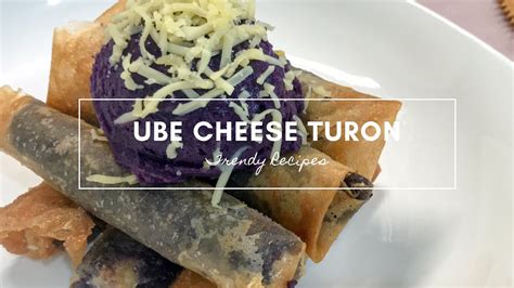 Lumpiang togue recipe is the most affordable version of lumpia since it only use mung bean sprouts for fillings. PINOY MERIENDA RECIPE: UBE CHEESE SPRING ROLL (UBE CHEESE ...