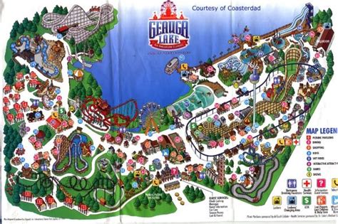 © Geauga Lake Today Click For Larger Flags With Names Six Flags
