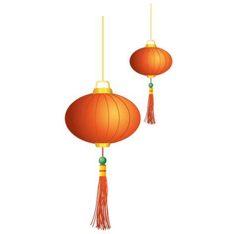 Chinese New Year Pair Of Lanterns Transparent Png Stickpng