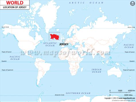 Where Is Jersey Jersey Location In World Map