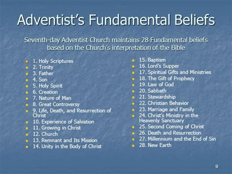 What Seventh Day Adventists Believe The Waymark Seventh Day Adventist® Church Dorchester Ma