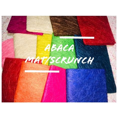 Abaca Scrunch Mat 5yards By 19inch Shopee Philippines